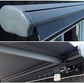 Купить маркизу с электроуправлением в Минске Кассетная маркиза Roma