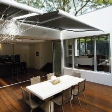 Купить маркизу с электроуправлением в Минске Локтевая маркиза с подсветкой