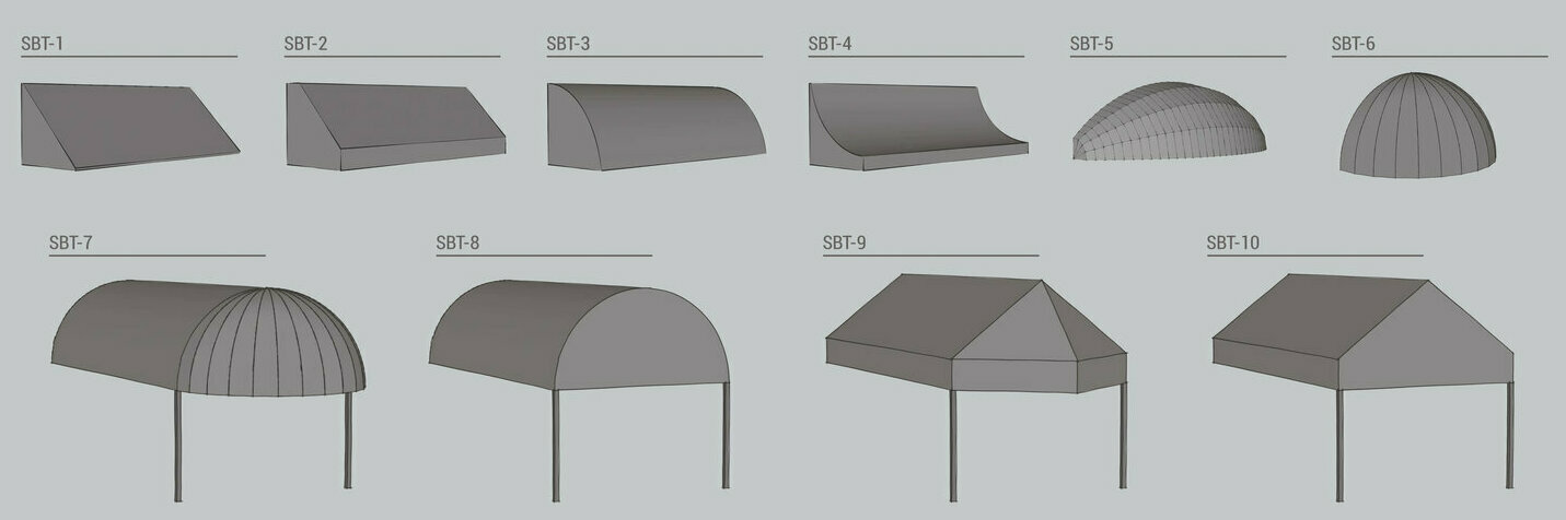 Купить маркизу в Минске Корзинная маркиза